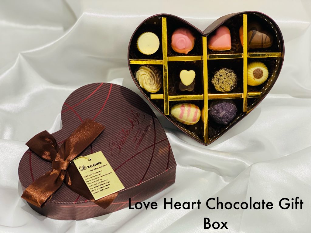 Love Heart Chocolate Gift Box Lanfy Chocolates